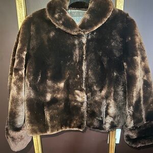 Classic Vintage Brown Jacket for Women